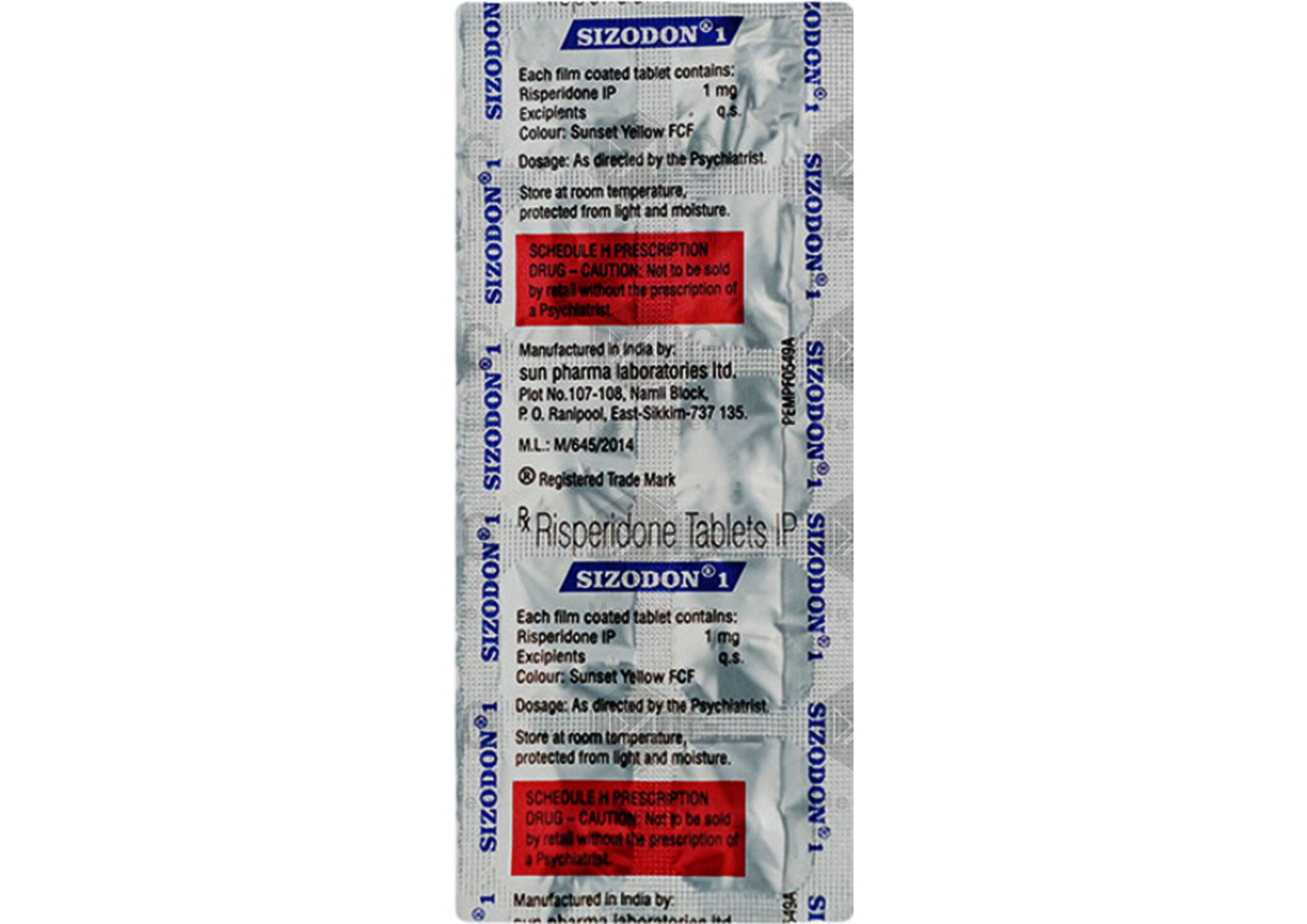 SIZODON 1MG